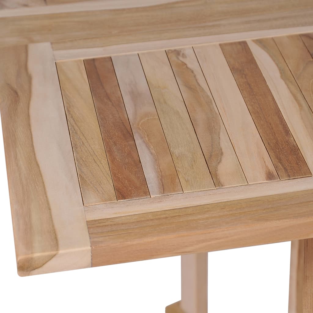 7 Piece Folding Outdoor Dining Set Solid Teak Wood